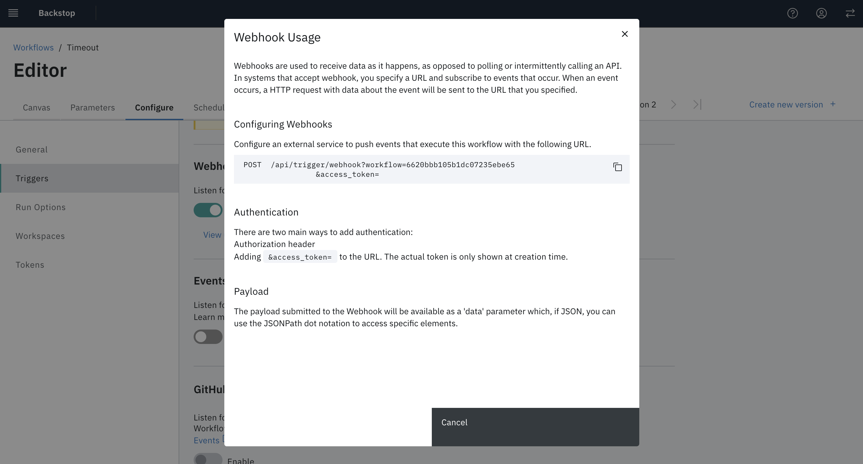 Webhook Triggers